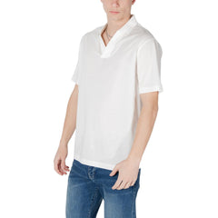 Armani Exchange Wit Katoenen Poloshirt
