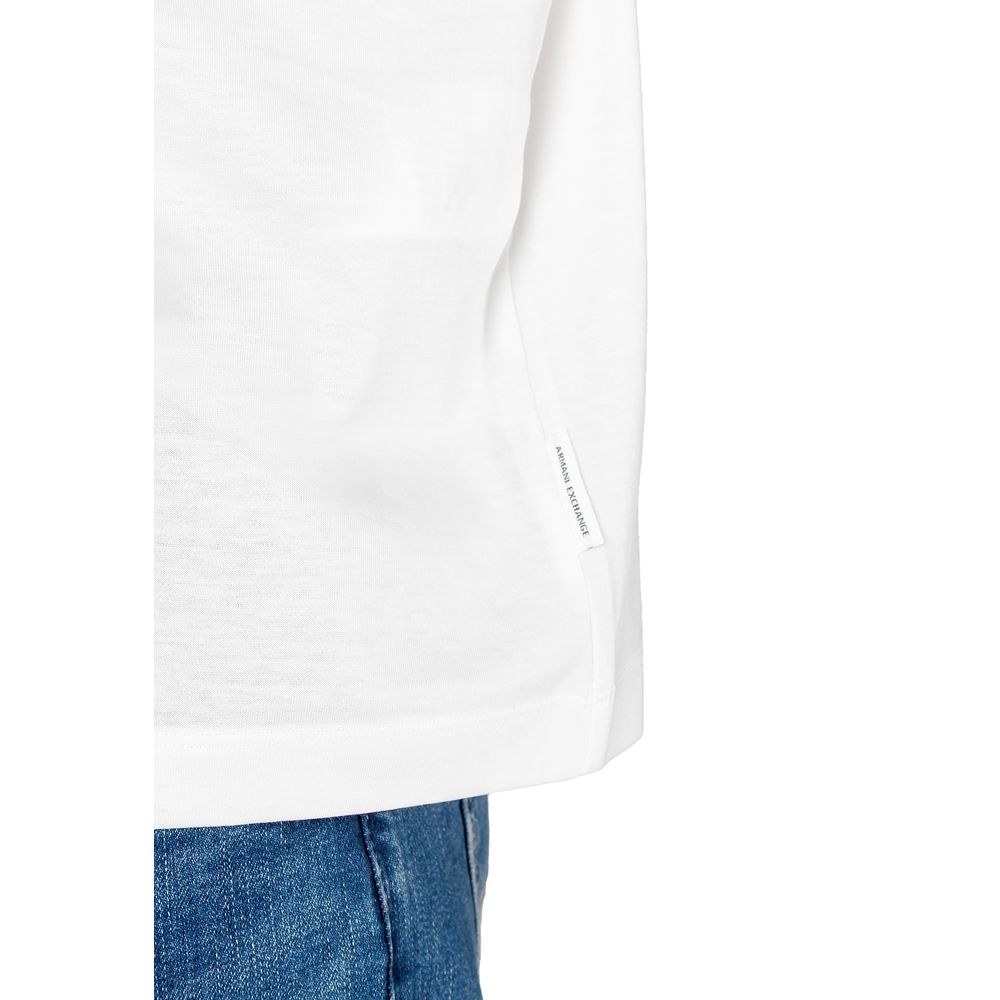 Armani Exchange Wit Katoenen Poloshirt