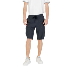 Hugo Boss Blauwe Polyester Bermuda Shorts