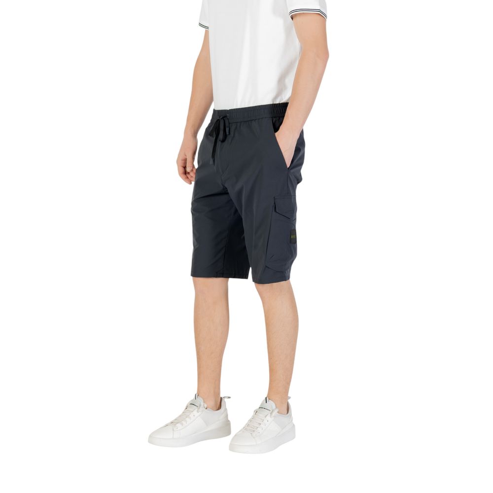 Hugo Boss Blauwe Polyester Bermuda Shorts