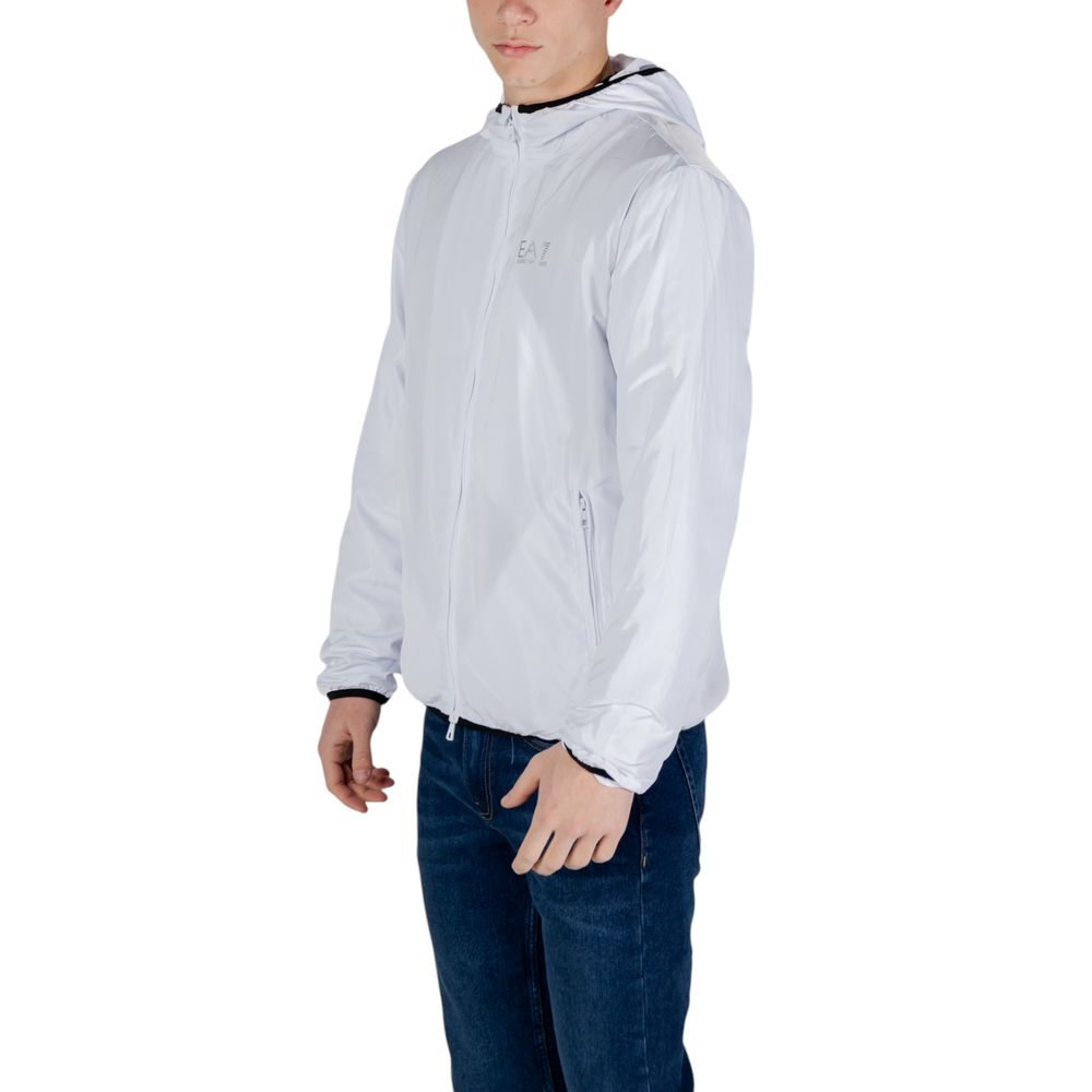 EA7 Emporio Armani Witte Polyester Shell Jas