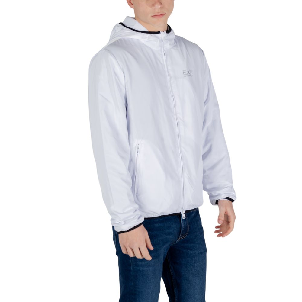 EA7 Emporio Armani Witte Polyester Shell Jas