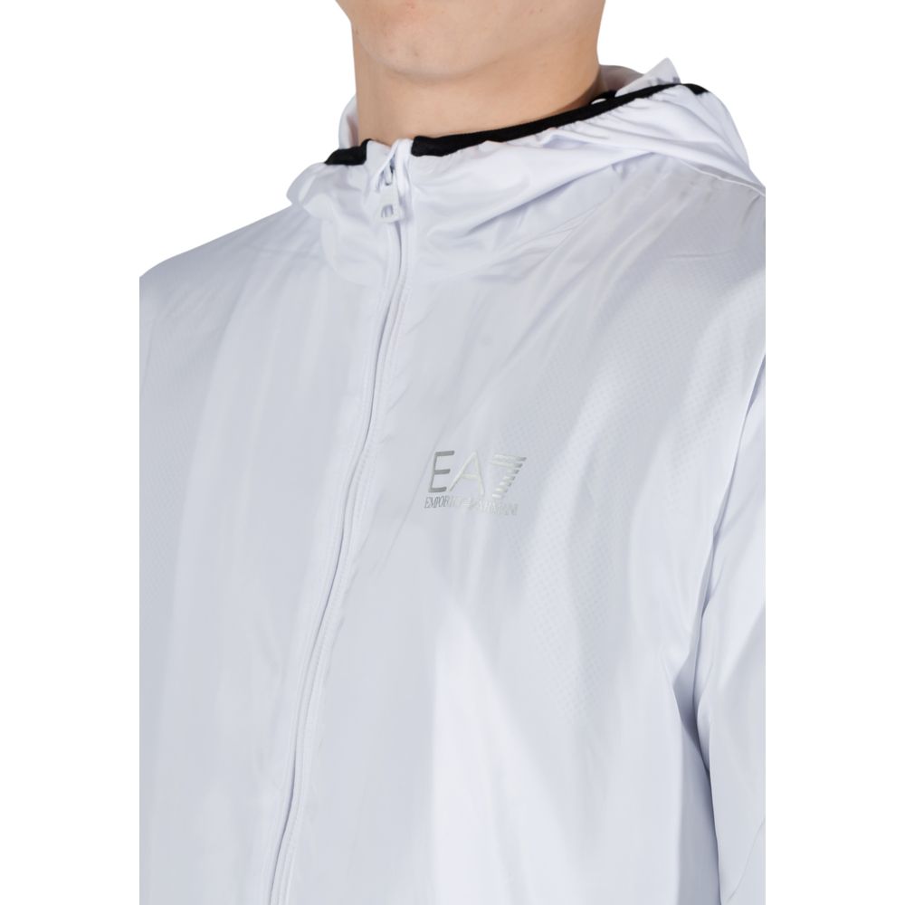 EA7 Emporio Armani Witte Polyester Shell Jas