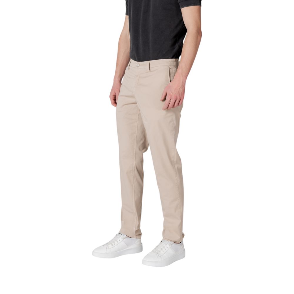 Replay Beigefarbene Freizeithose aus Baumwolle