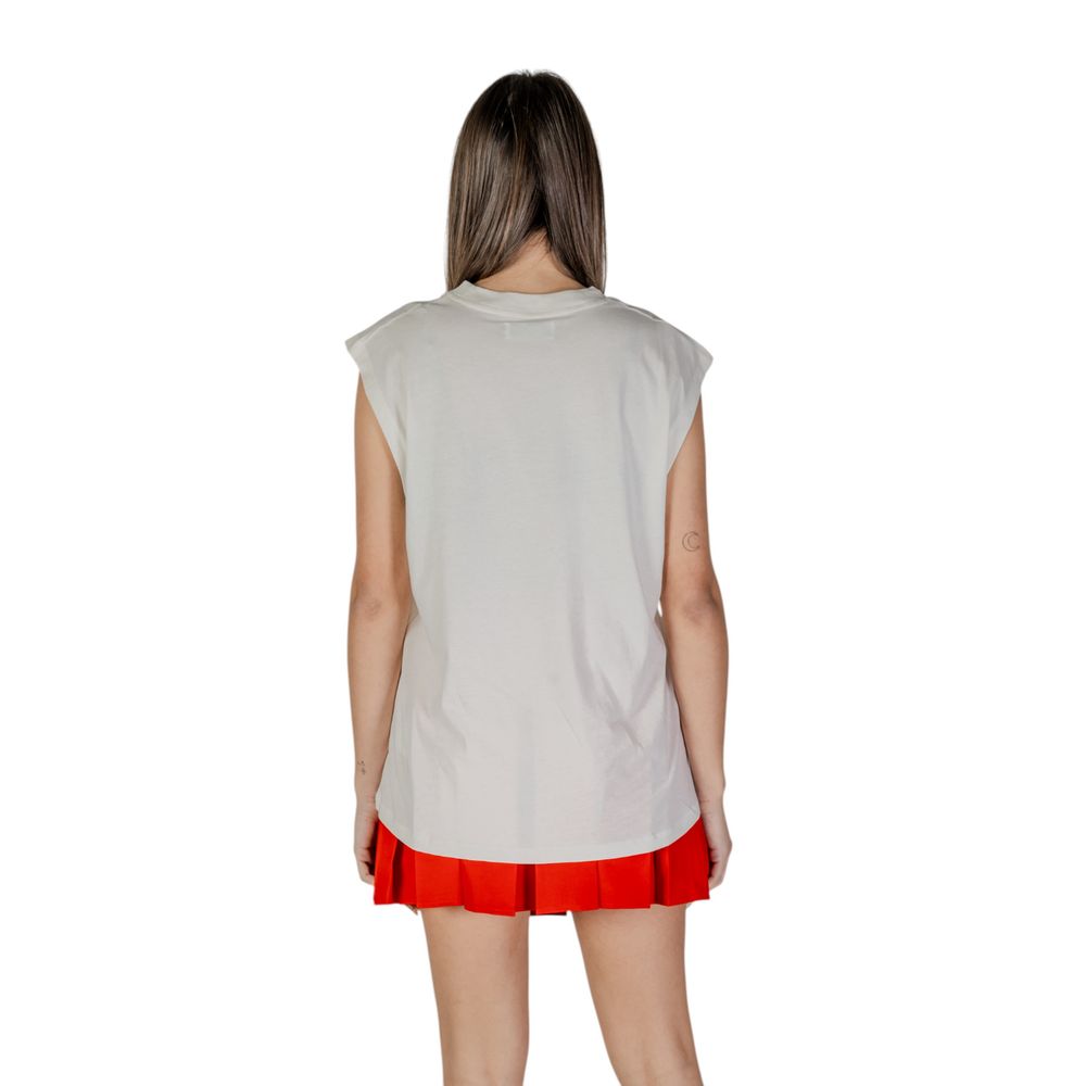 Replay Crème Katoenen Tanktops