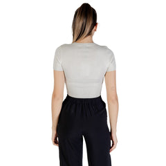 Jacqueline De Yong Witte Viscose Bodysuit
