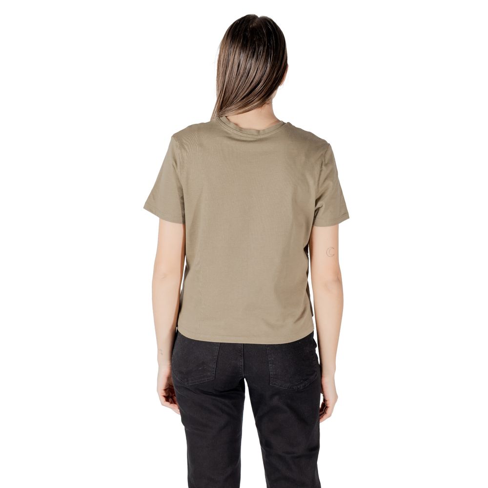 Jacqueline De Yong Tweekleurig Katoenen T-shirt