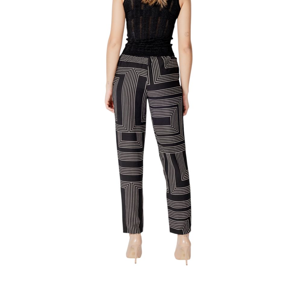Jacqueline De Yong Schwarze Viskosehose