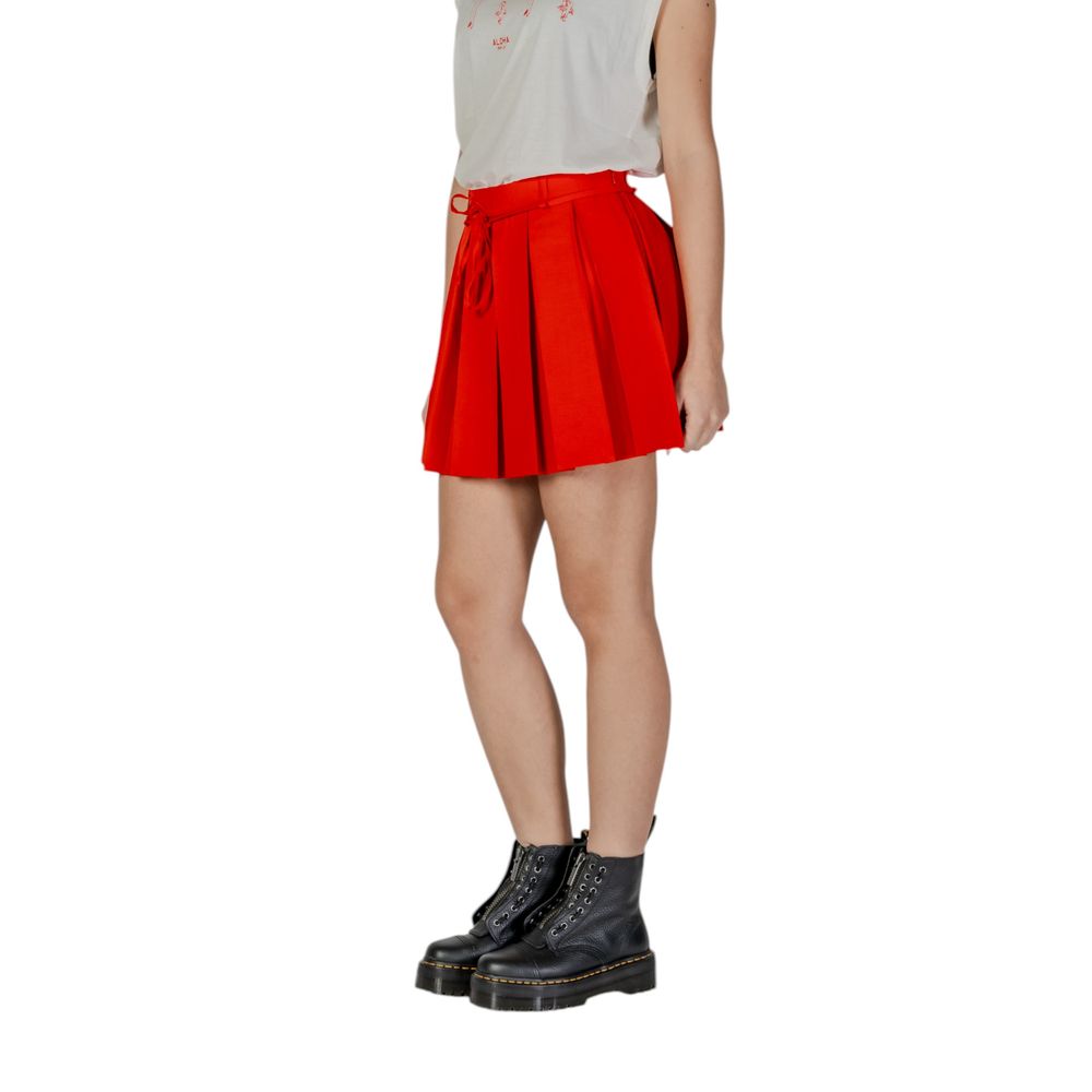 Mehrfarbiger Minirock aus recyceltem Polyester