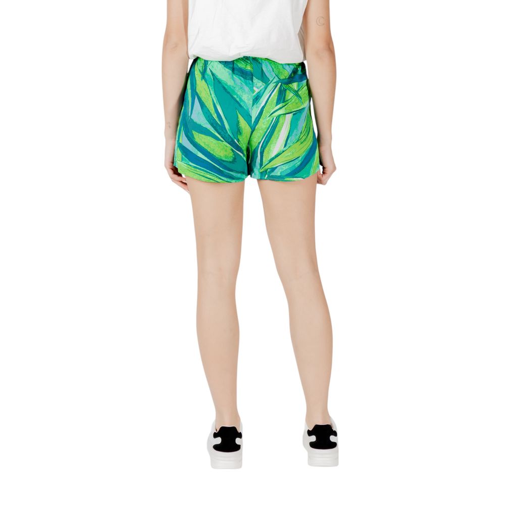 Nur zweifarbige Viskose-Shorts