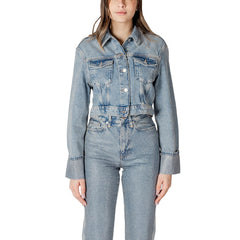 Jacke aus Bio-Baumwolldenim in Hellblau von Only