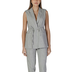 Vila Clothes Grijze Gilet van Gerecycled Polyester