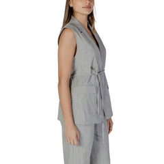 Vila Clothes Grijze Gilet van Gerecycled Polyester