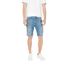 Jeckerson Lichtblauwe Katoenen Bermuda Shorts