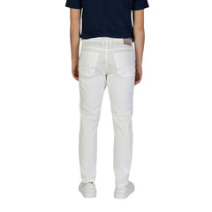 Jeckerson White Cotton Skinny Pants