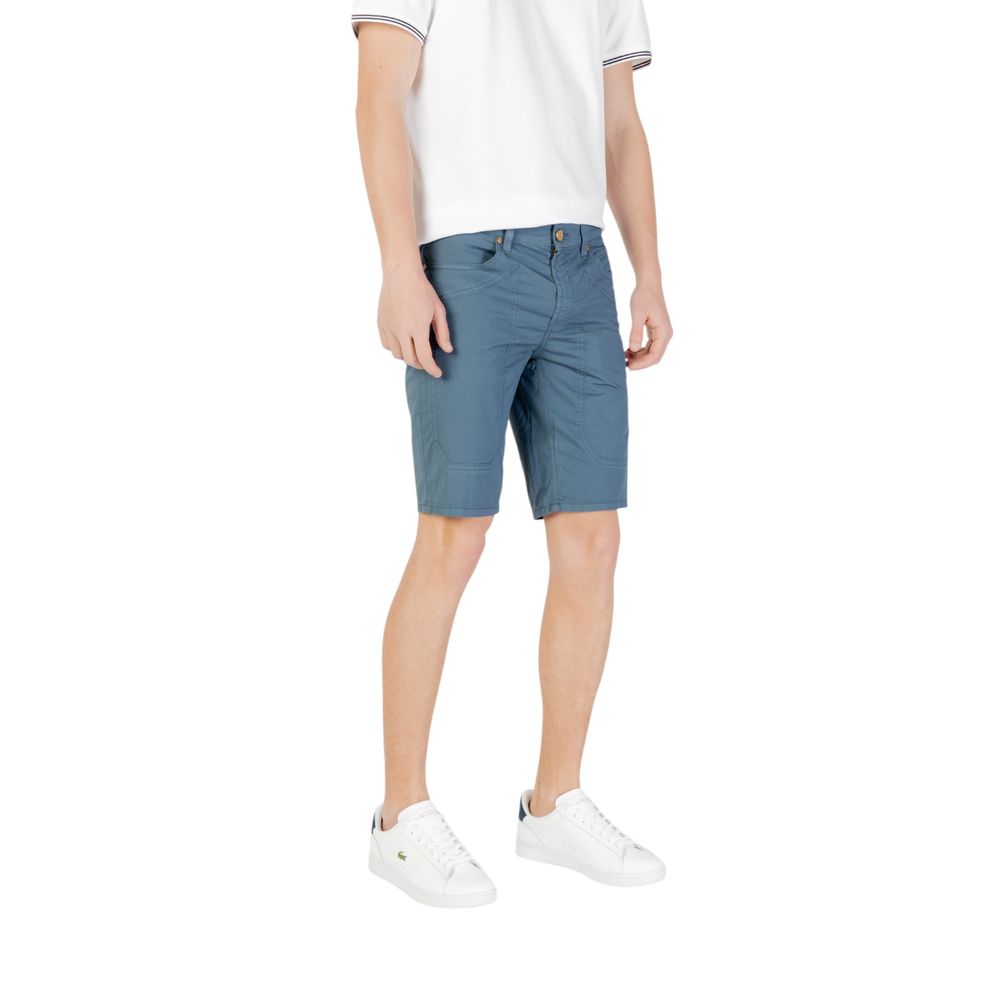 Jeckerson blauwe katoenen bermuda