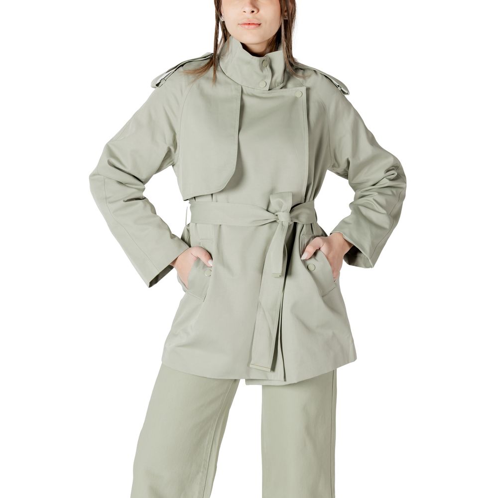 Morgan De Toi Bicolor Cotton Parka