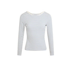 Morgan De Toi Weißes Viskose Langarm-T-Shirt