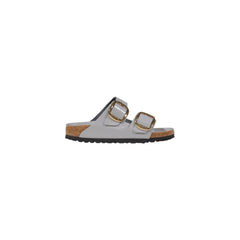 Birkenstock Pantoffeln aus grauem Leder