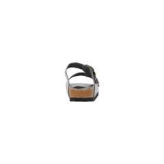 Birkenstock Pantoffeln aus grauem Leder