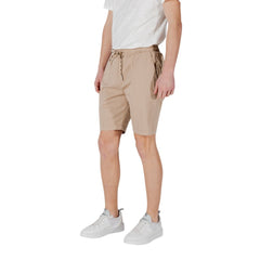 Gianni Lupo Katoenen Bermudashort Beige