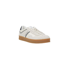 Tommy Hilfiger Jeans Creme Leder Sneaker Halbschuhe