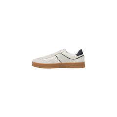 Tommy Hilfiger Jeans Creme Leder Sneaker Halbschuhe