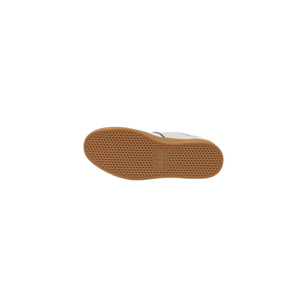 Tommy Hilfiger Jeans Creme Leder Sneaker Halbschuhe