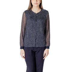Street One blauwe polyester blouse