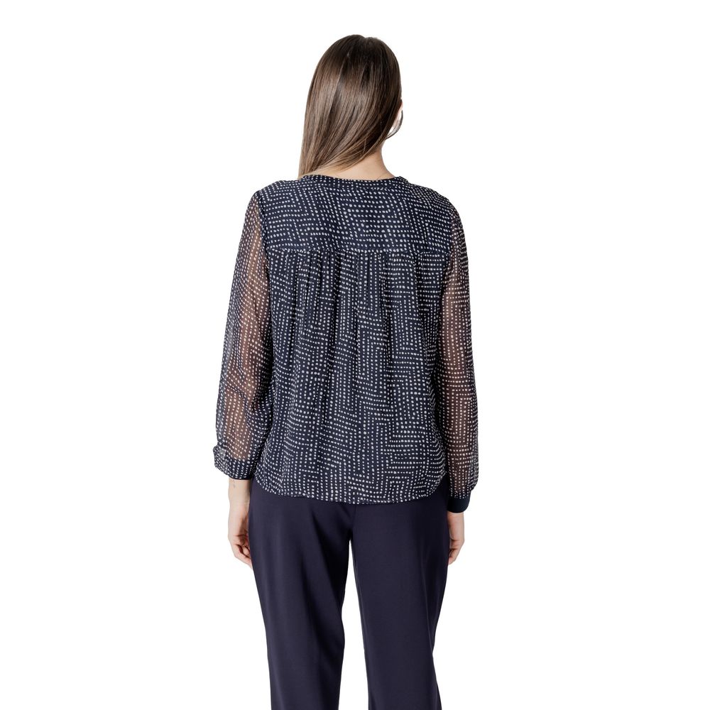 Street One blauwe polyester blouse