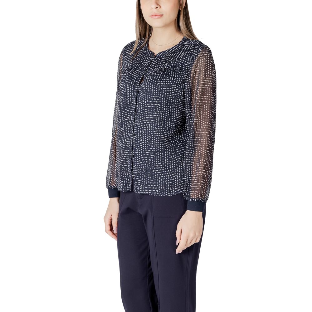 Street One blauwe polyester blouse