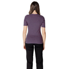 ICHI Bicolor Baumwoll-T-Shirt