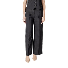 ICHI Schwarze Freizeithose aus Polyester