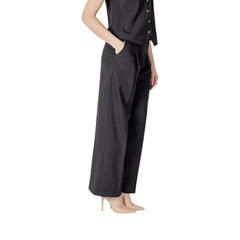 ICHI Schwarze Freizeithose aus Polyester