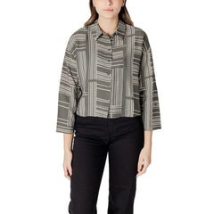 Jacqueline De Yong Groene Viscose Blouse