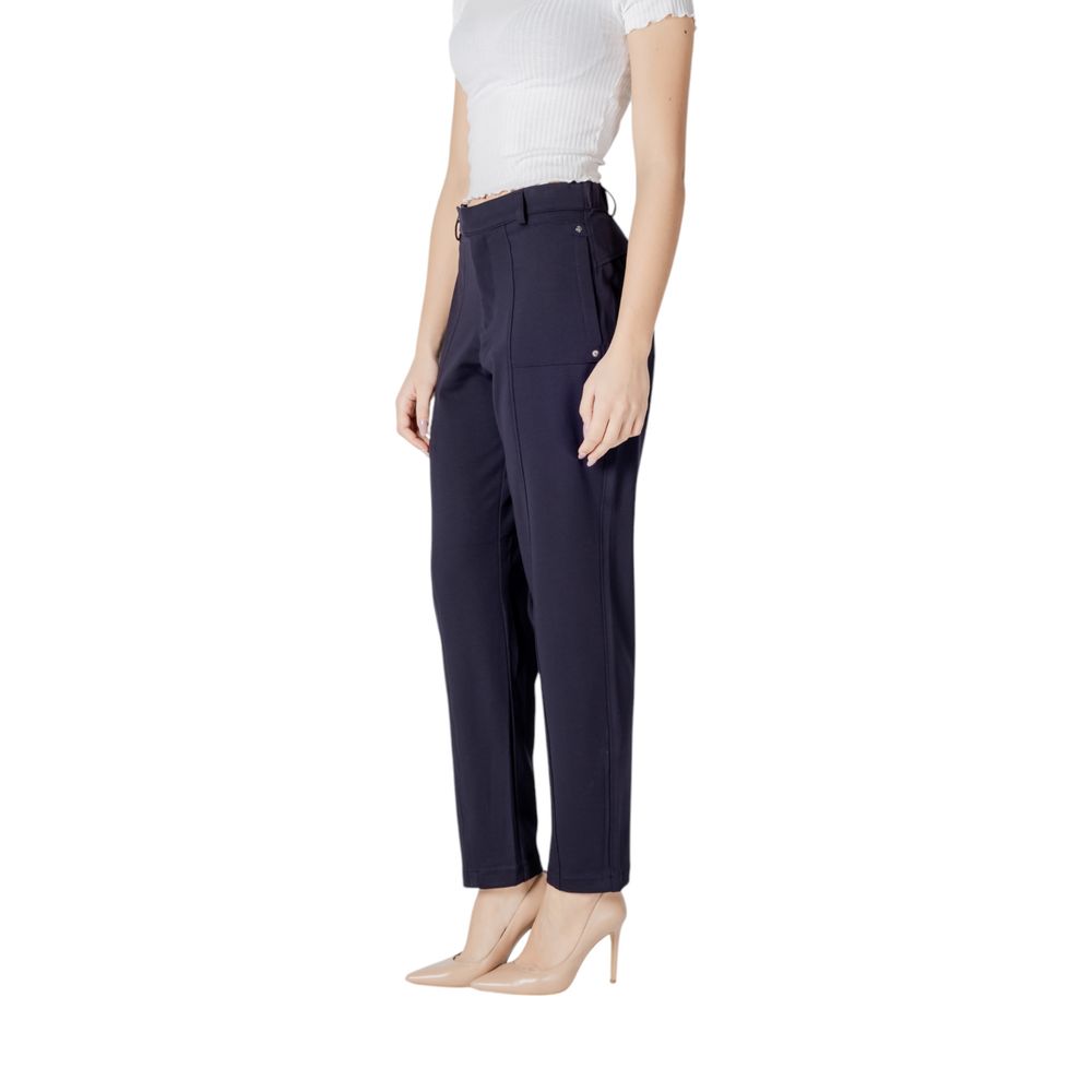 Street One Blauwe Viscose Casual Broek