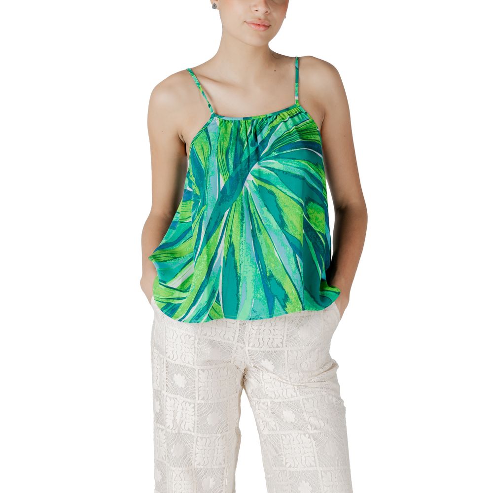 Alleen tweekleurige viscose tanktops