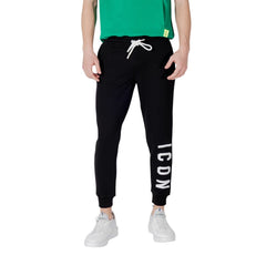 Icon Black Cotton Joggers (Workout Pants)