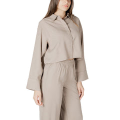 Only Beige Viscose Blouse