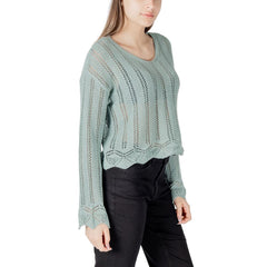 Only Turquoise Recycled Cotton Sweatshirt