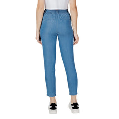 Alleen blauwe lyocell casual broek