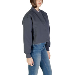 Calvin Klein Jeans Grijze Bomber van gerecycled polyester
