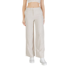 Alleen Beige Viscose Casual Broek