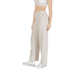 Alleen Beige Viscose Casual Broek