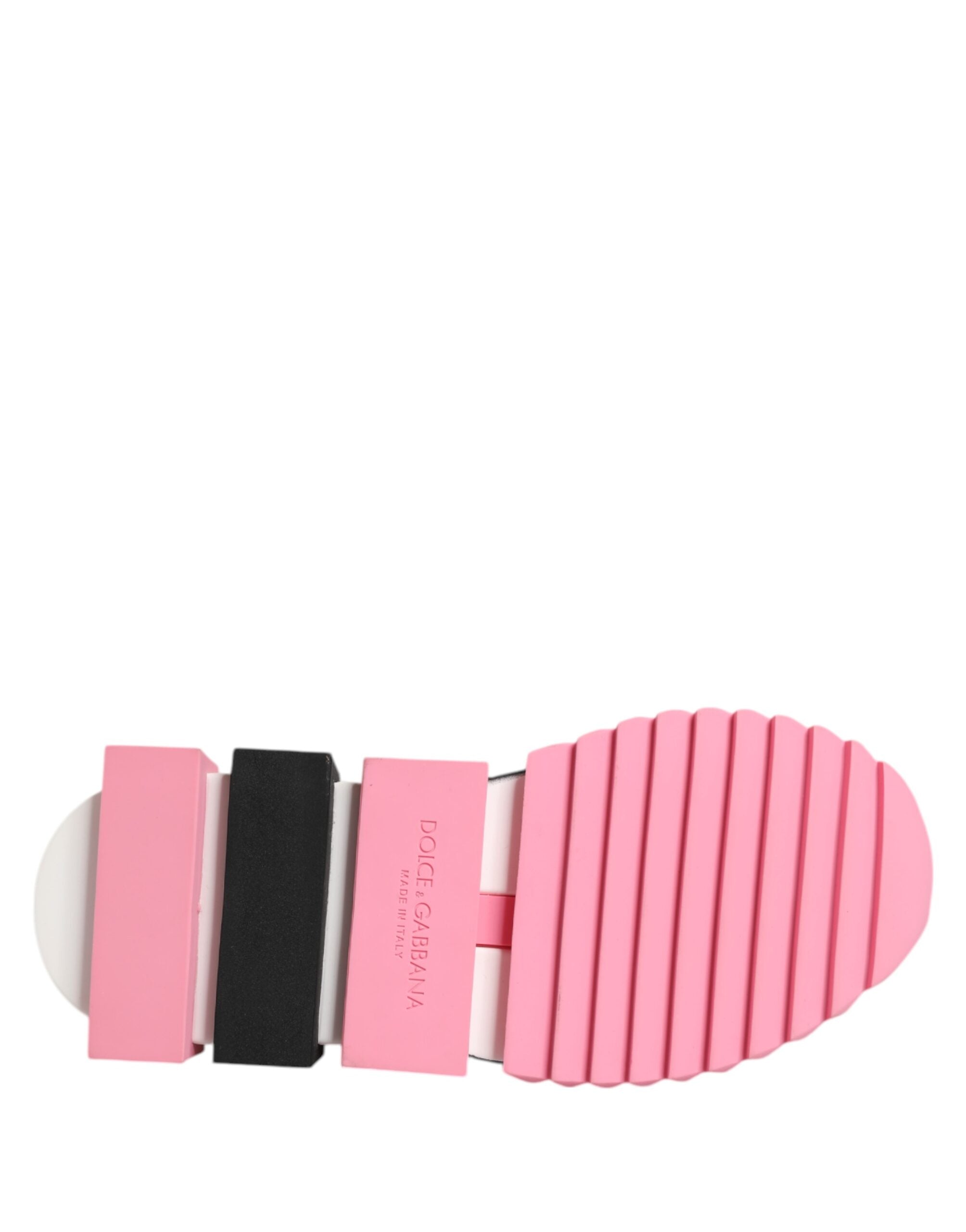 Dolce & Gabbana Weiße Sorrento Sneakers mit Rosen-Print