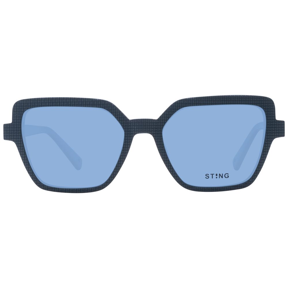 Sting Blauw Acetaat & Plastic Bril (Montuur)
