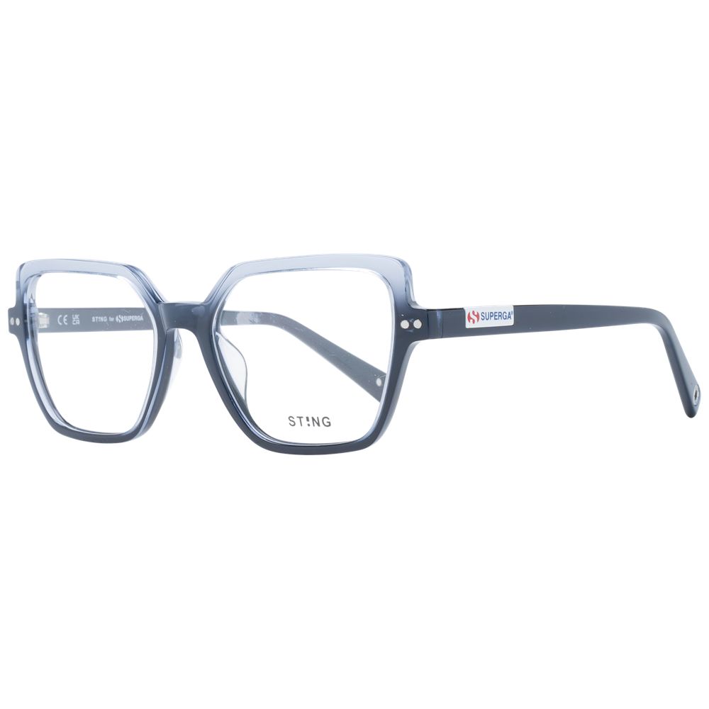 Sting Blauw Acetaat & Plastic Bril (Montuur)