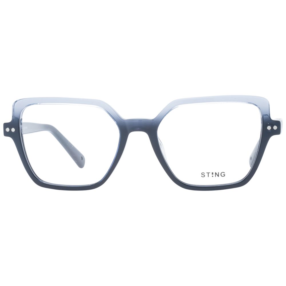 Sting Blauw Acetaat & Plastic Bril (Montuur)