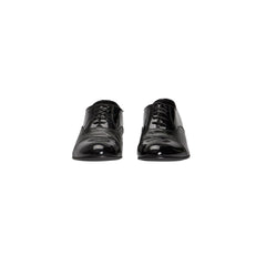 Roberto Pepe Luxury Black Leather Men Shoe