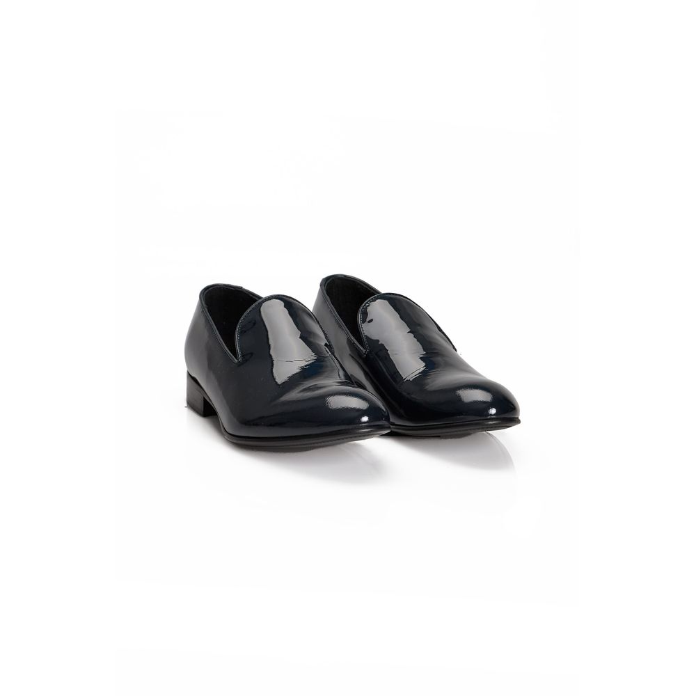 Roberto Pepe Luxuriöser Herren-Loafer aus blauem Kalbsleder